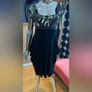 Chic Asymmetrical Black Skirt